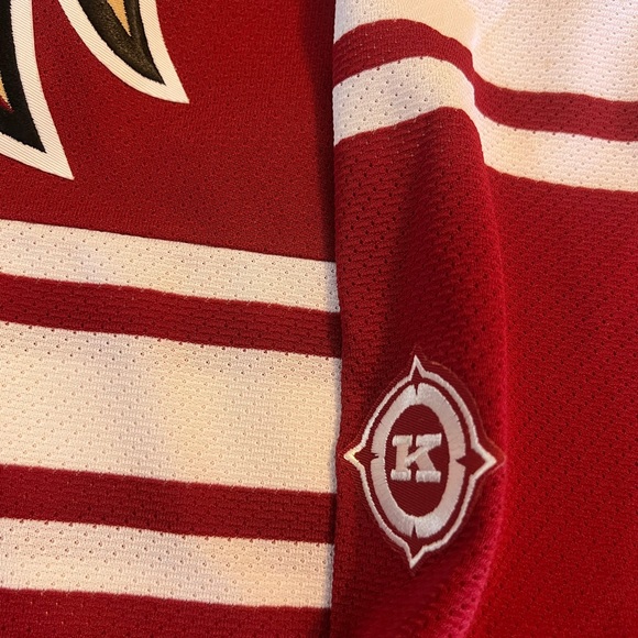 L Original Shane Doan KOHO Jersey VTG Fight strap Arizona Coyotes Phoenix NHL - Picture 12 of 14